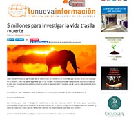 5 MILLONES PARA INVESTIGAR LA VIDA TRAS LA MUERTE